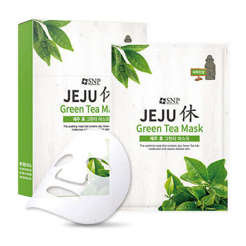SNP Jeju Rest Green Tea Mask 22ml Korean Skincare Canada