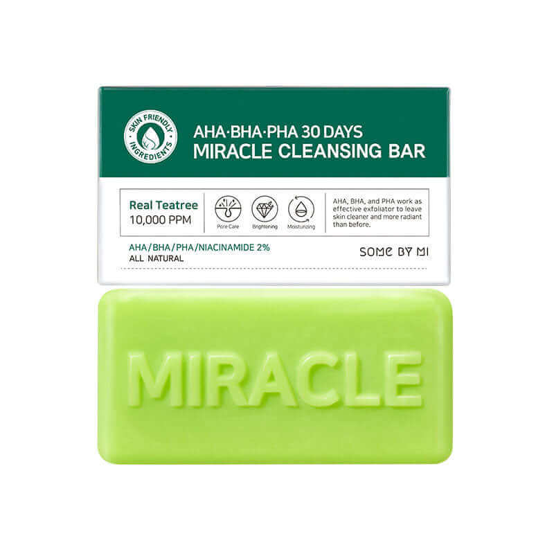 SOME BY MI AHA BHA PHA 30 Days Miracle Cleansing Bar 106g Korean Skincare Canada