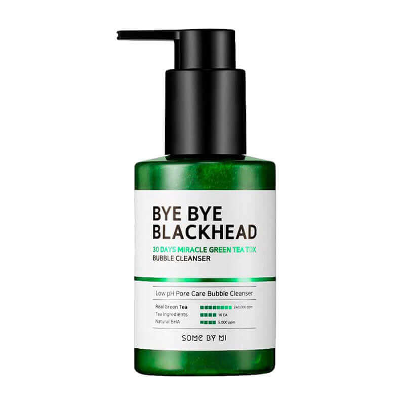 SOME BY MI Bye Bye Blackhead 30 Days Miracle Green Tea Tox Bubble Cleanser 120g