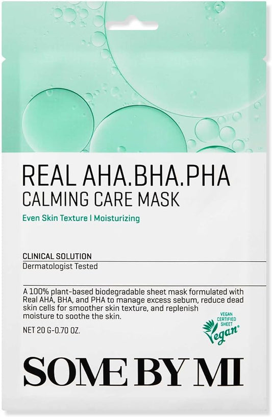 SOME BY MI Real AHA/BHA/PHA Calming Care Mask 20g Korean Skincare