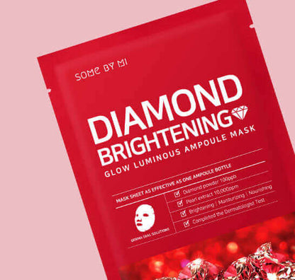 SOME BY MI Red Diamond Brightening Glow Luminous Ampoule Mask 1 PC