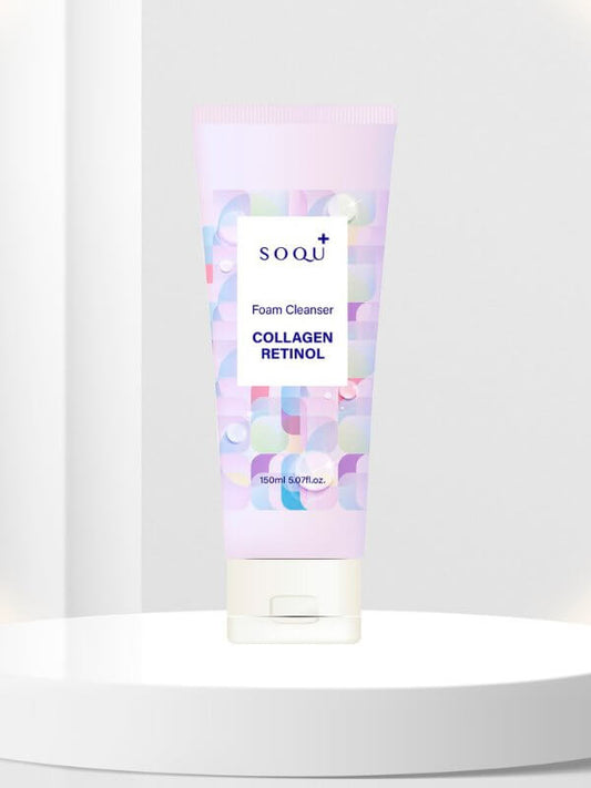 SOQU Collagen Retinol Foam Cleanser 120ml Korean Skincare Canada