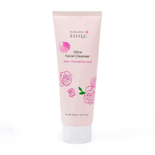 SOQU Ultra Facial Cleanser Rose 150ml Korean Skincare Canada