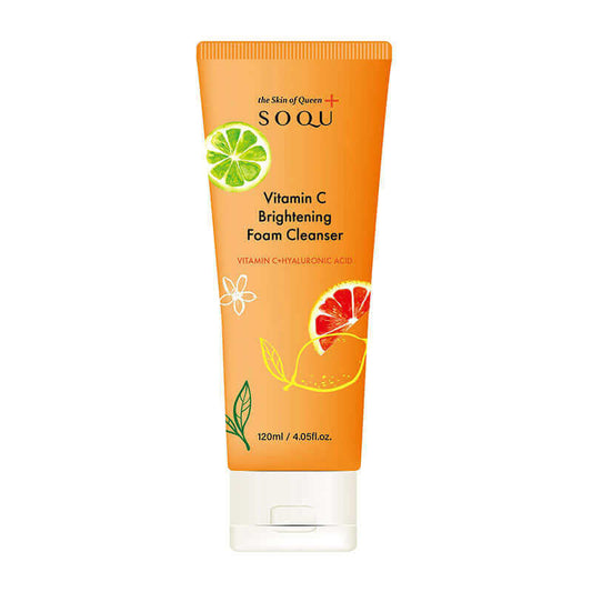 SOQU Vitamin C Brightening Foam Cleanser 120ml Korean Skincare Canada