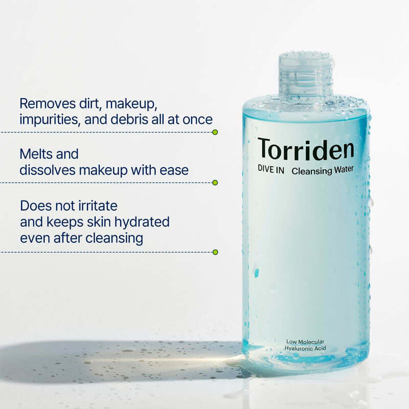 Torriden Dive - In Low Molecular Hyaluronic Acid Cleansing Water 400ml