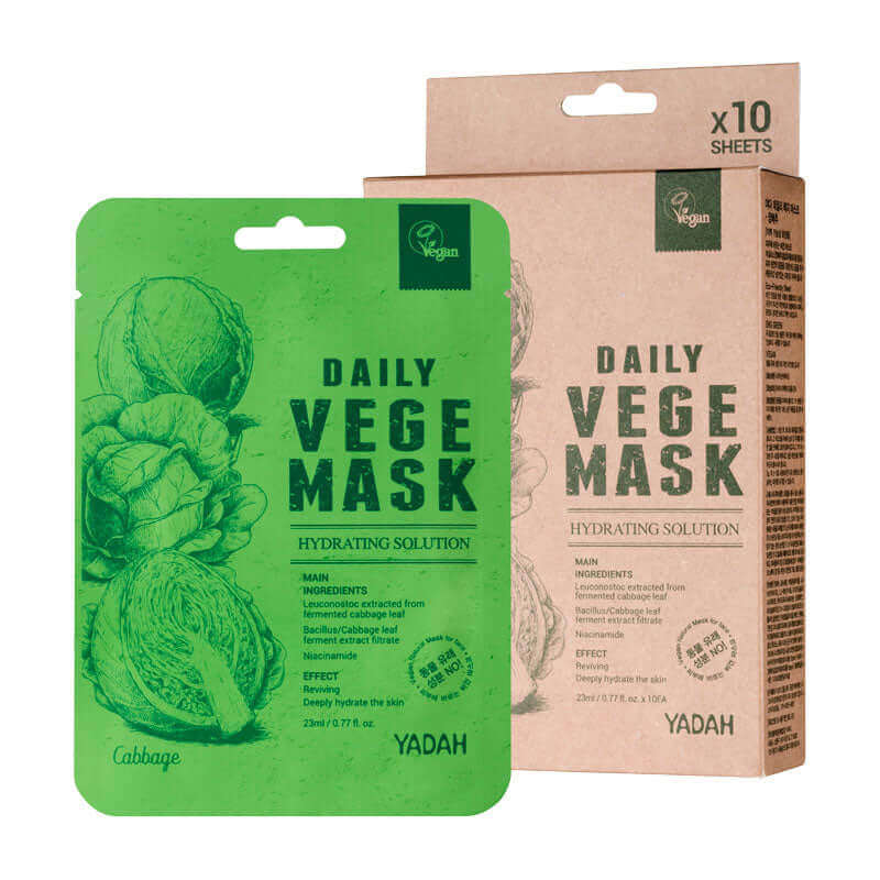 Yadah Daily Vege Mask Cabbage 23ml Korean Skincare Canada
